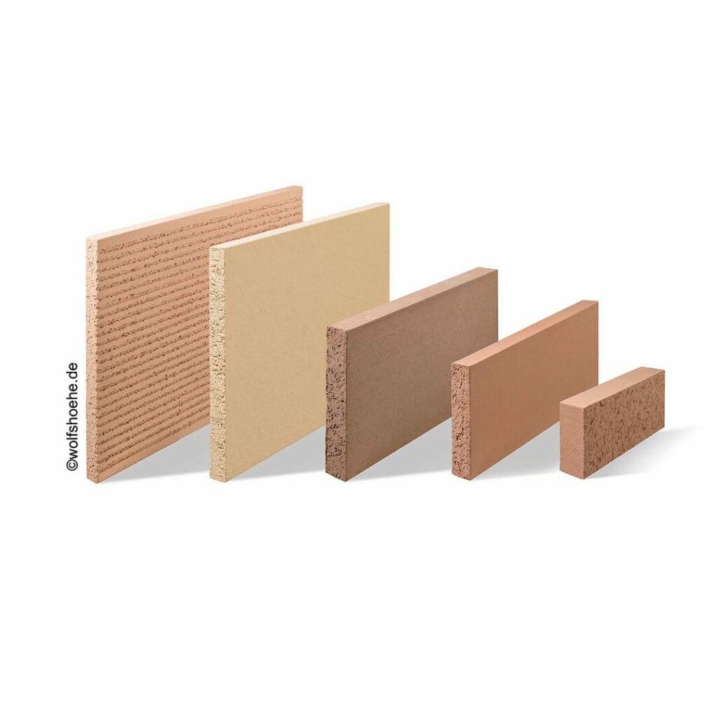 4x HQN Schamotte Platten 500x200x30mm - Hafnerplatte Bis 1250°C