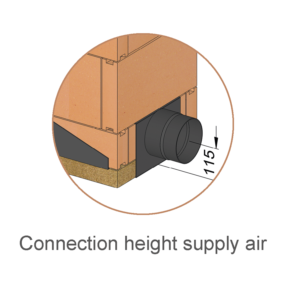 HOELZLI Zubehör Anschlusshöhe Zuluft