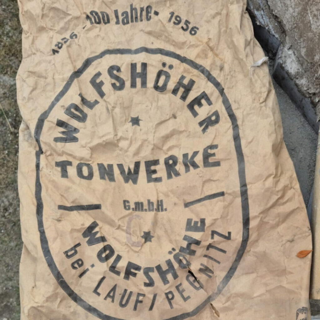 Mörtelsack Wolfshöher Tonwerke historisch