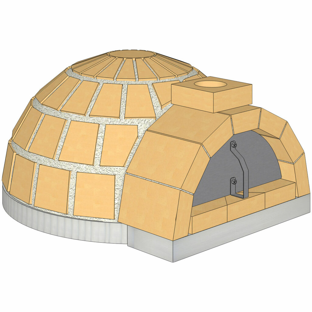 Backofen-Bausatz FAM 70 Pizzakuppel Wolfshöher Tonwerke